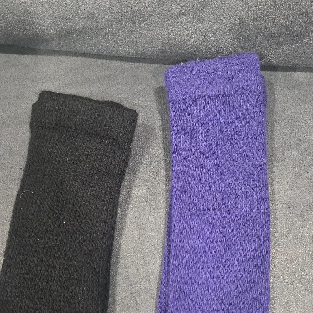 Black and Purple Baseball Socks
